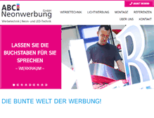 Tablet Screenshot of neonwerbung.de